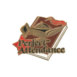 1-1/4" Star Student Perfect Attendance Pin SA24