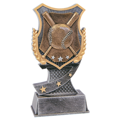 Shield Baseball Trophy