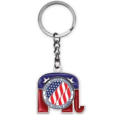 Custom Logo Republican Elephant Key tag