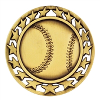 2-1/2" Super Star Baseball Medal SM-101