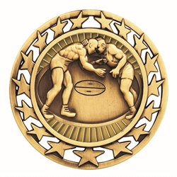 2-1/2" Super Star Wrestling Medal SM-153
