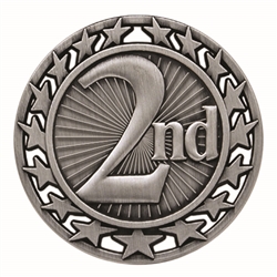 2-1/2" Super Star 2nd Place Medal SM-162