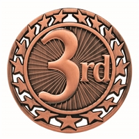 2-1/2" Super Star 3rd Place Medal SM-163