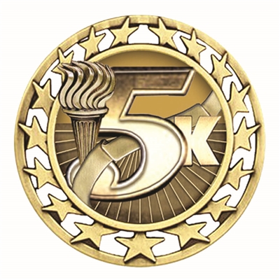 2-1/2" Super Star 5K Medal SM-170