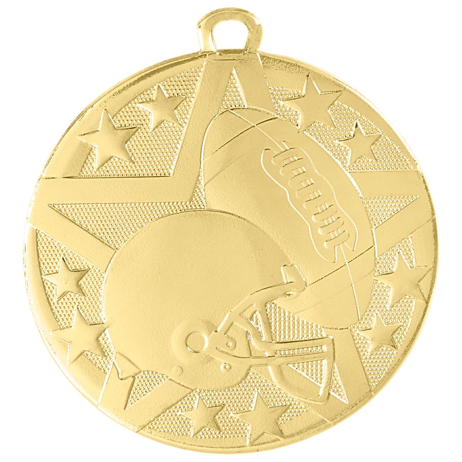 2" Superstar Series Football Medal SS404