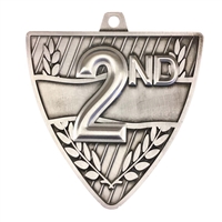 2-1/2" Shield 2nd Place Medal