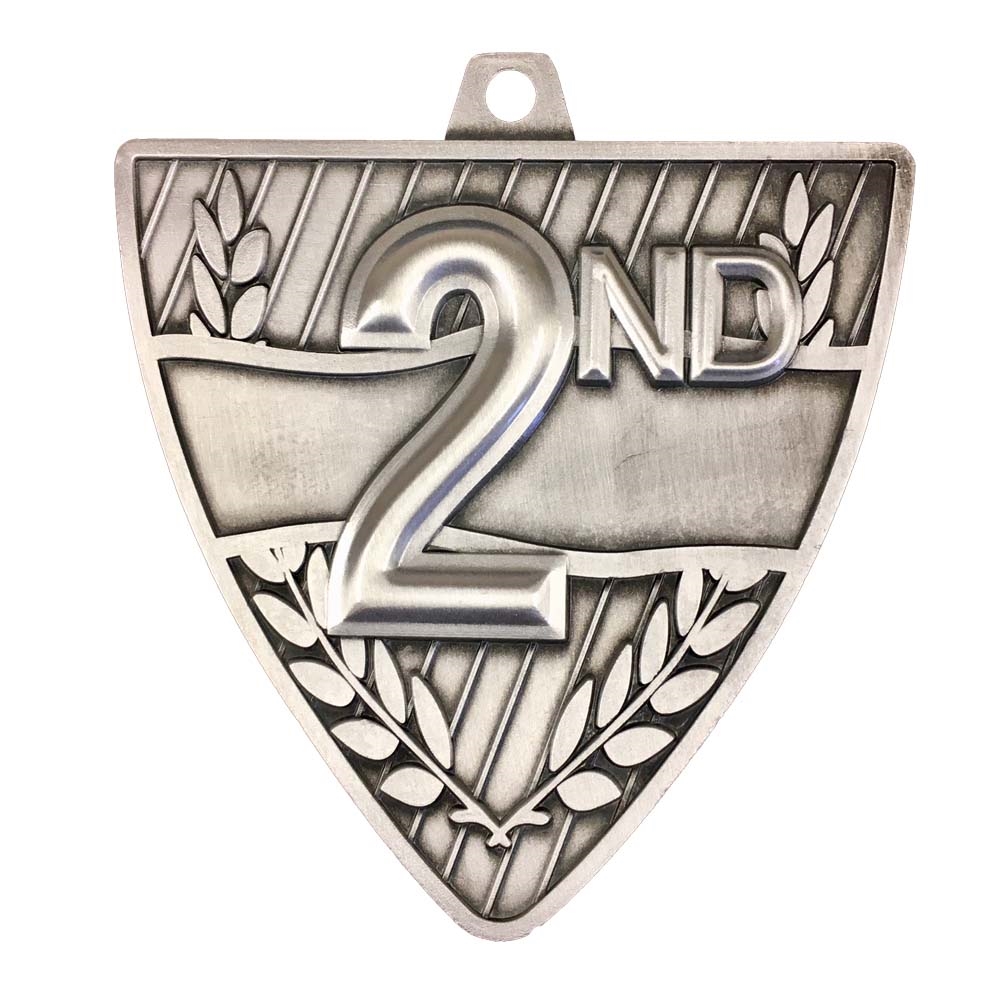 2-1/2" Shield 2nd Place Medal