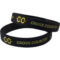 Silicone Cross Country Wrist Band