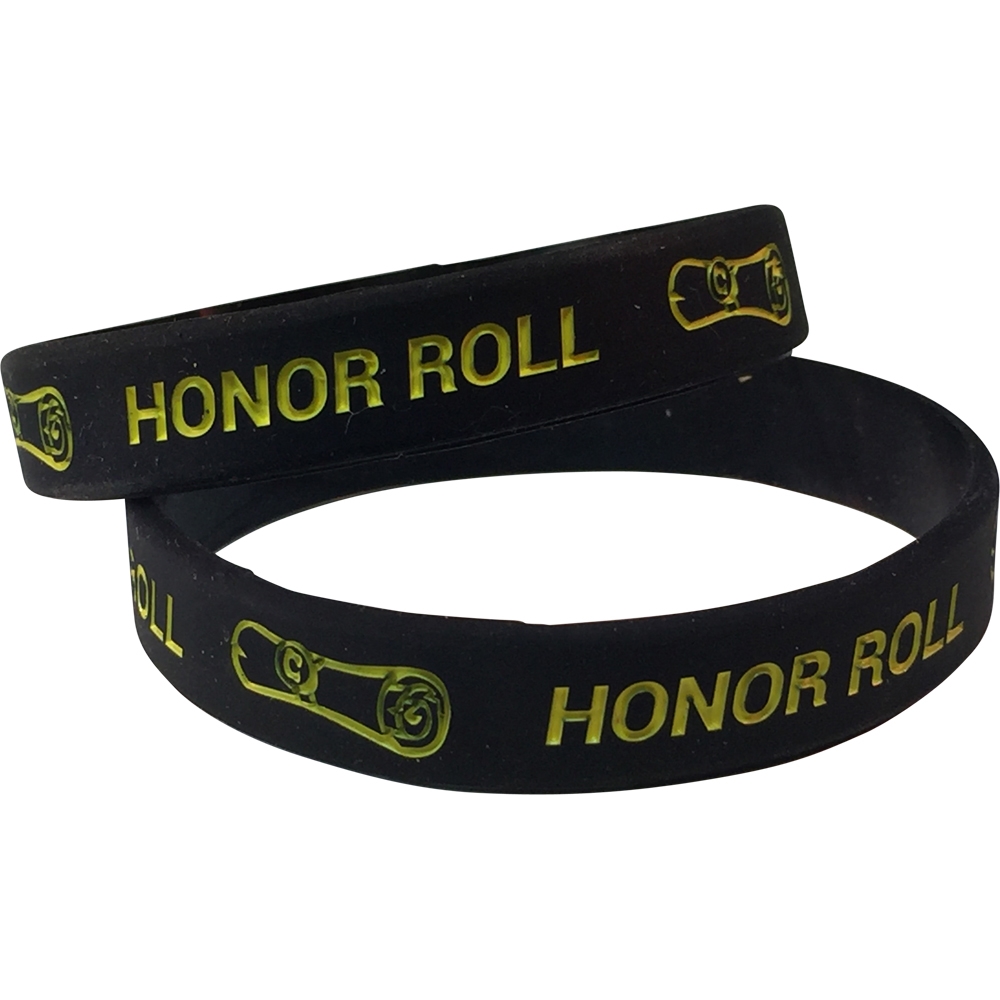 Silicone Honor Roll Wrist Band