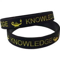 Silicone Lamp of Knowledge Wrist Band
