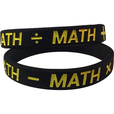 Silicone Math Wrist Band