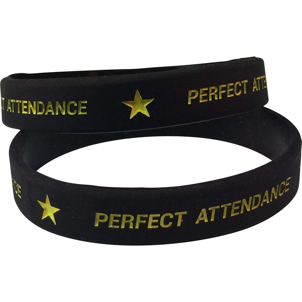 Silicone Perfect Attendance Wrist Band
