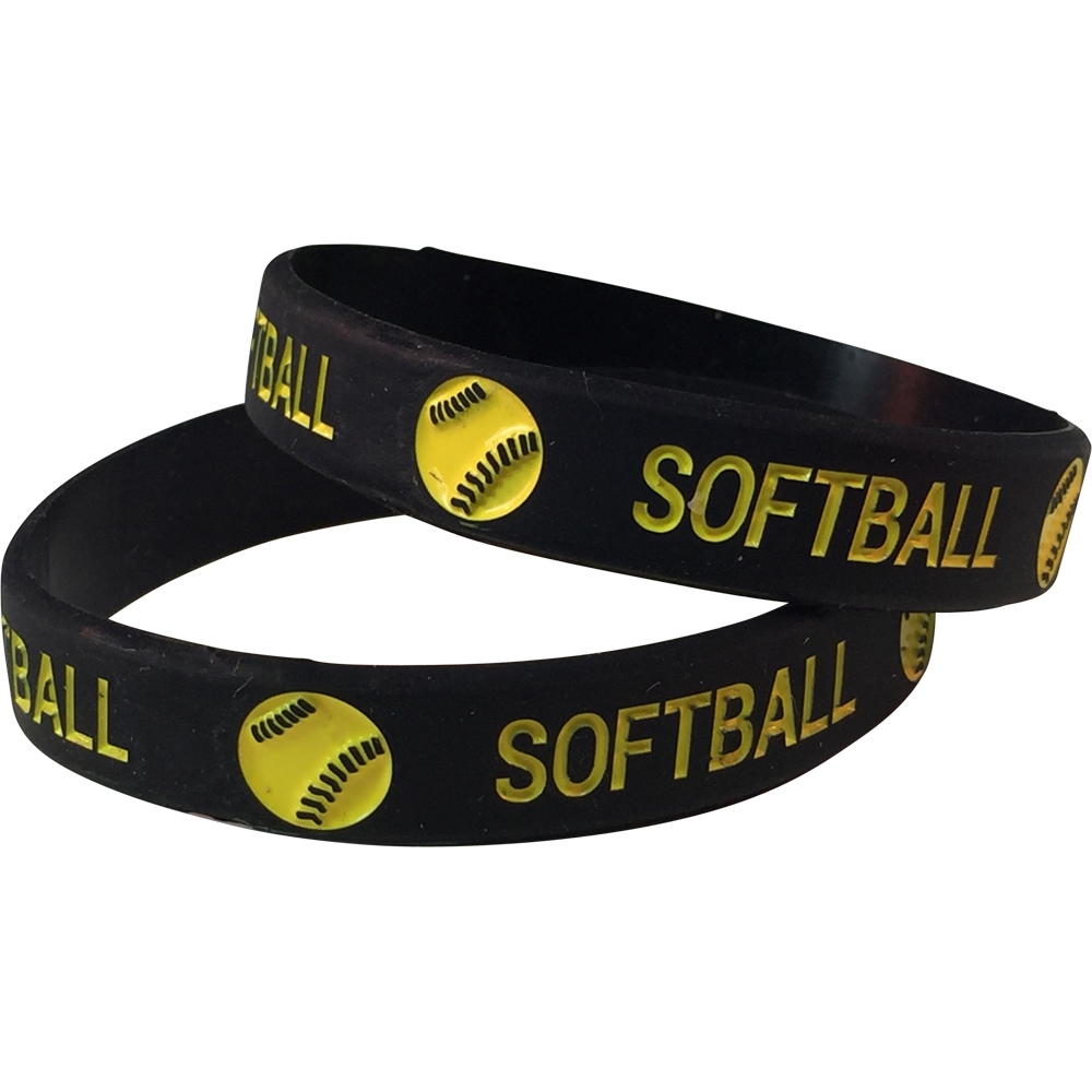 Silicone Softball Wrist Band
