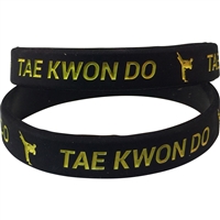 Silicone Tae Kwon Do Wrist Band