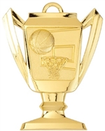 2-3/4" Trophy Basketball Medal TM03