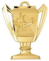 2-3/4" Trophy Lamp Medal TM12