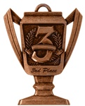 2-3/4" Trophy 3rd Place Medal TM23