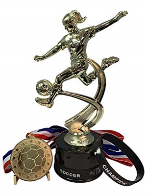 Girls Soccer Champion Trophy Pack