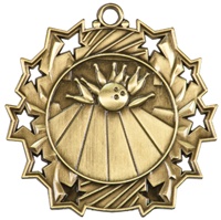 2-1/4" Ten Star Bowling Medal TS403