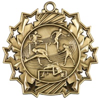 2-1/4" Ten Star Track & Field Medal TS415