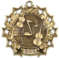 2-1/4" Ten Star Orchestra Medal TS509