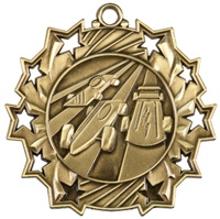 2-1/4" Ten Star Pinewood Derby Medal TS512