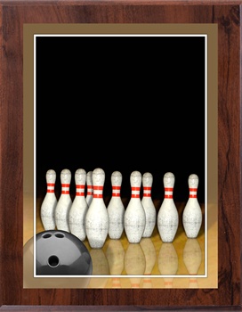 5" x 7" Full Color Bowling Plaque VL57-MP308A