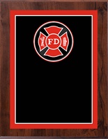 8" x 10" Full Color Fire Department Plaque VL810-MP331C