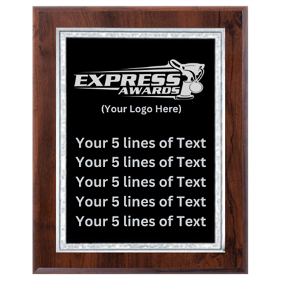 8" x 10" Custom Engraved Logo Plaque