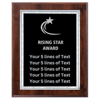 9" x 12" Custom Rising Star Award Plaque