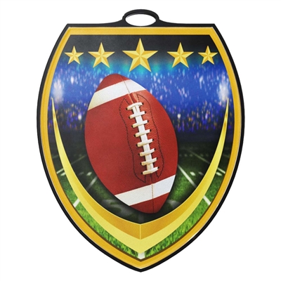 3" Football Shield Medal (VSM213)