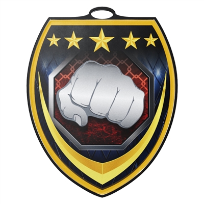 3" Martial Arts Shield Medal (VSM219)