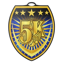 3" 5K Shield Medal (VSM295)