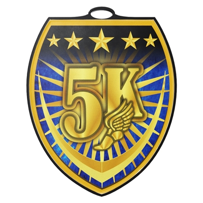 3" 5K Shield Medal (VSM295)