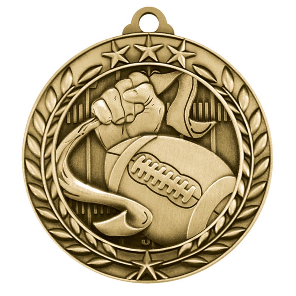 2-3/4" Flag Football Medal
