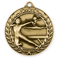 2-3/4" Female Gymnastics Medal
