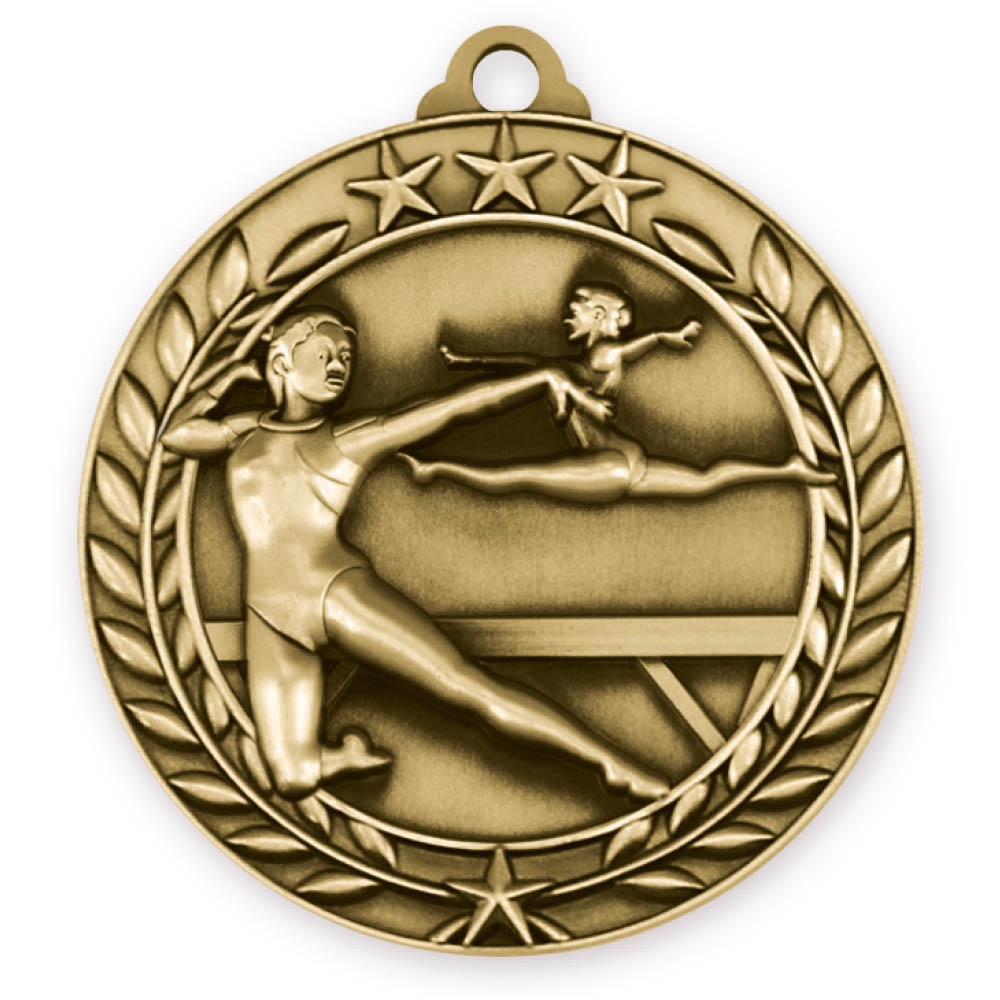 2-3/4" Female Gymnastics Medal