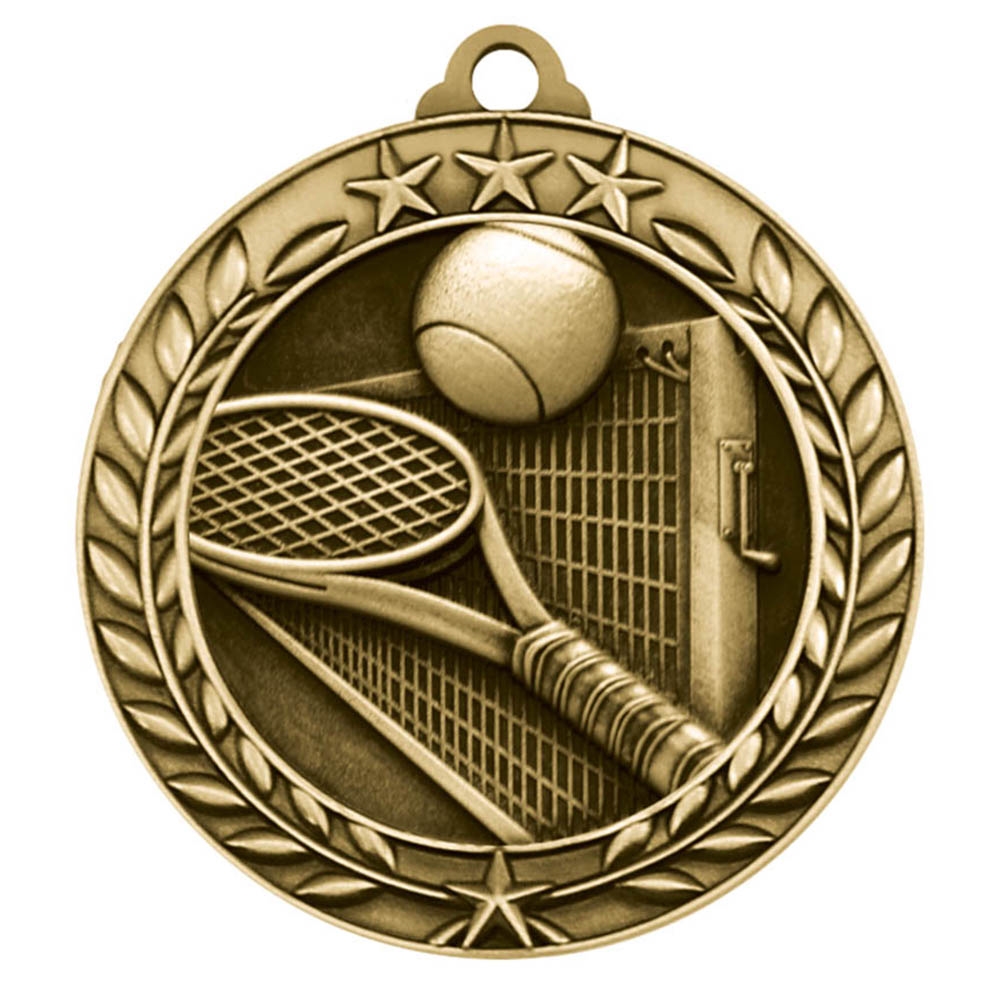 Tennis Pack Tennis Club Medals Tennis Trophy & 20 Tennis Medals & Ribbons 