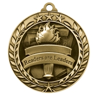 2-3/4" Readers are Leaders Medal