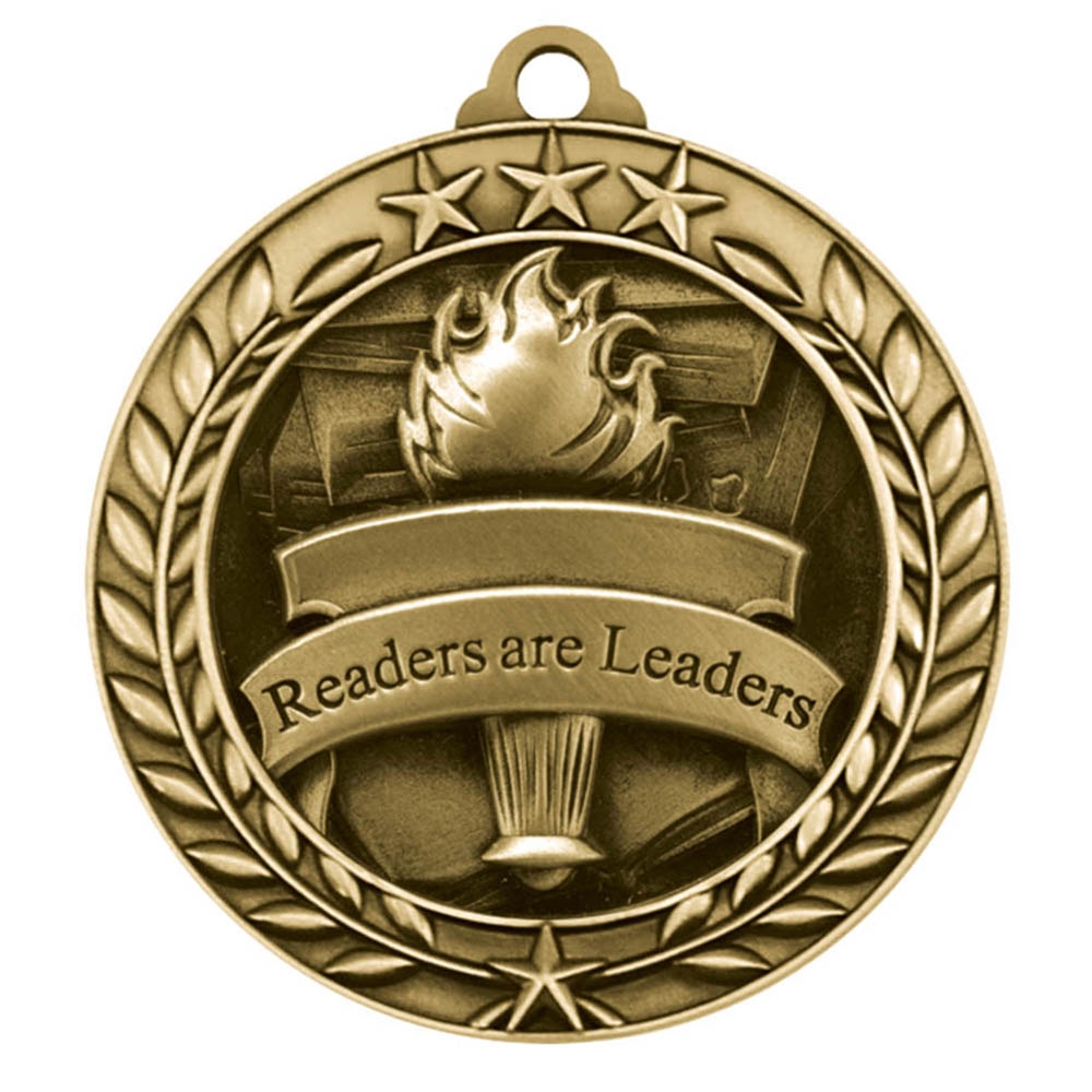 2-3/4" Readers are Leaders Medal