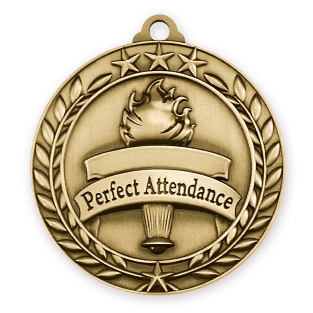 2-3/4" Perfect Attendance Medal