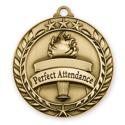 2-3/4" Perfect Attendance Medal