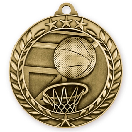 1 3/4" Basketball Medal