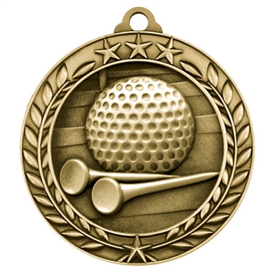 1 3/4" Golf Medal