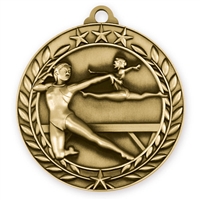1 3/4" Female Gymnastics Medal