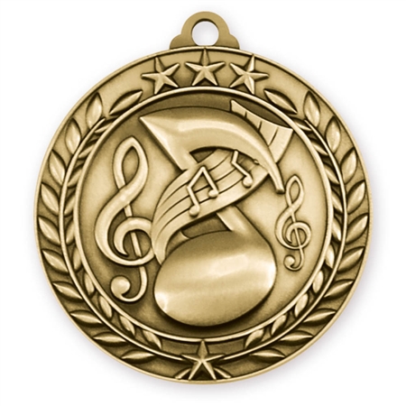 1 3/4" Music Medal