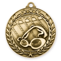 1 3/4" Swimming Medal