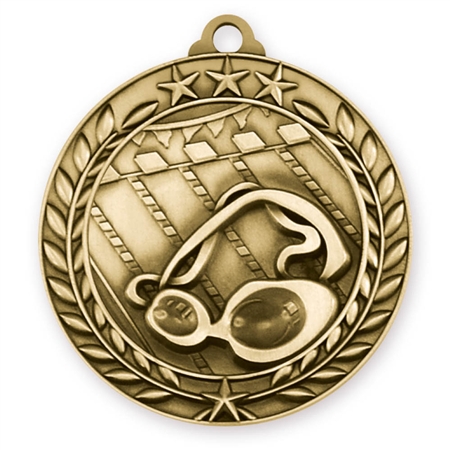 1 3/4" Swimming Medal