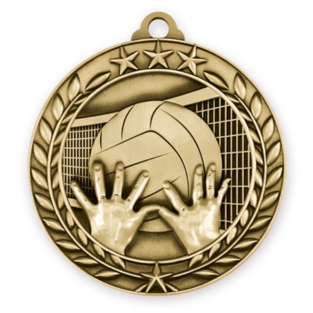 1 3/4" Volleyball Medal