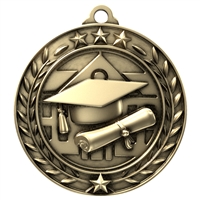 1 3/4" Graduation Medal